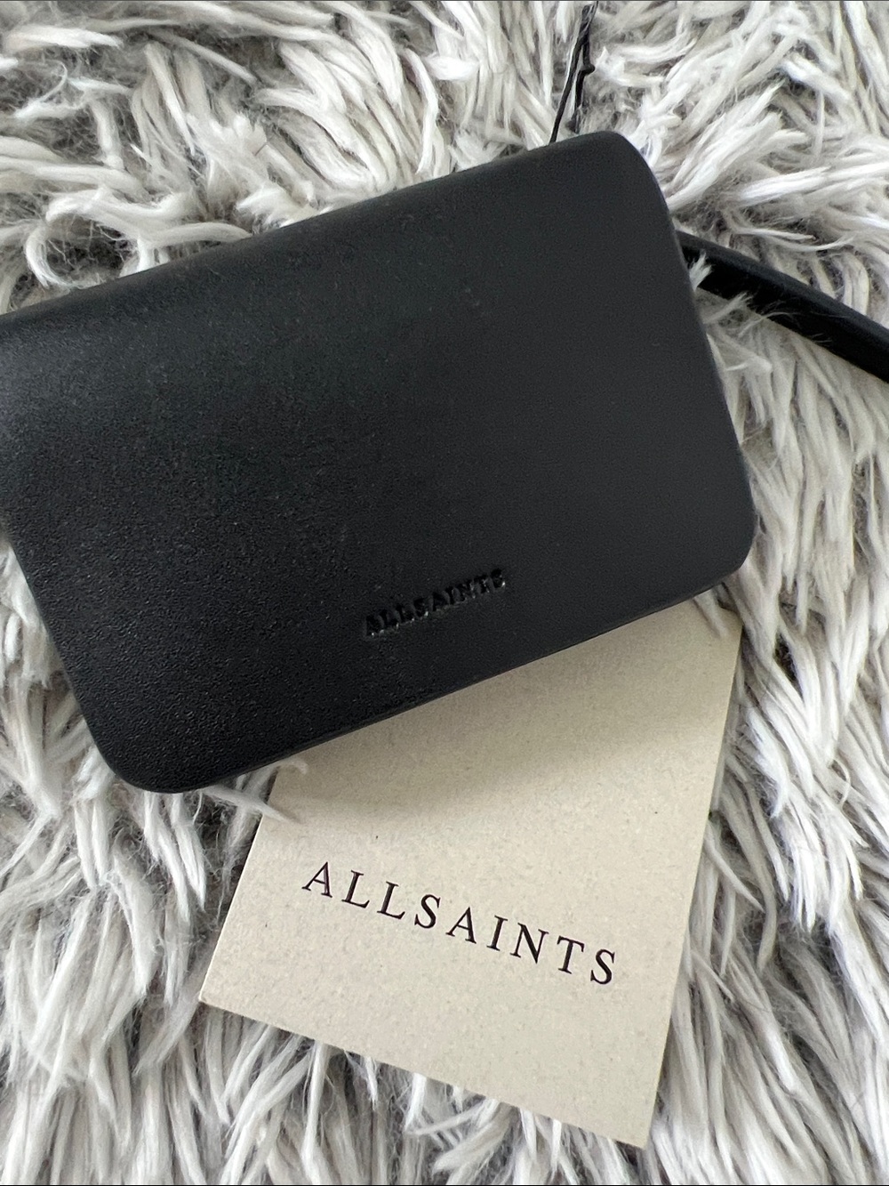 All Saints Mini Leather Crossbody Black